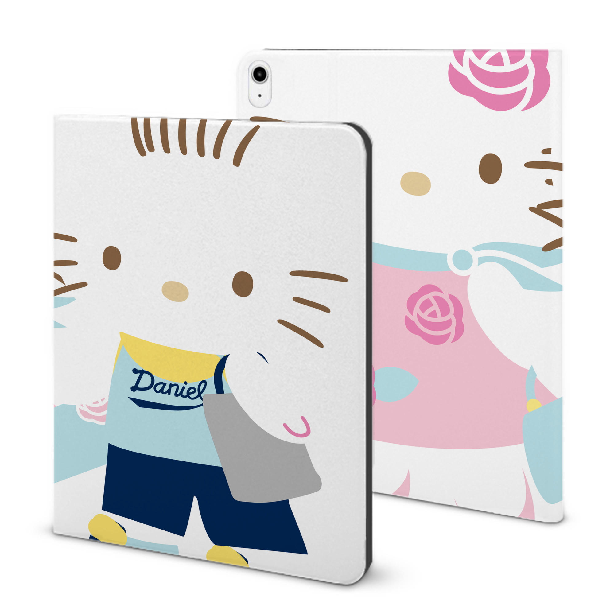 （画像用） Hello Kitty ハローキティ IPadケース ペンホルダー付き ブックスタイルデザイン